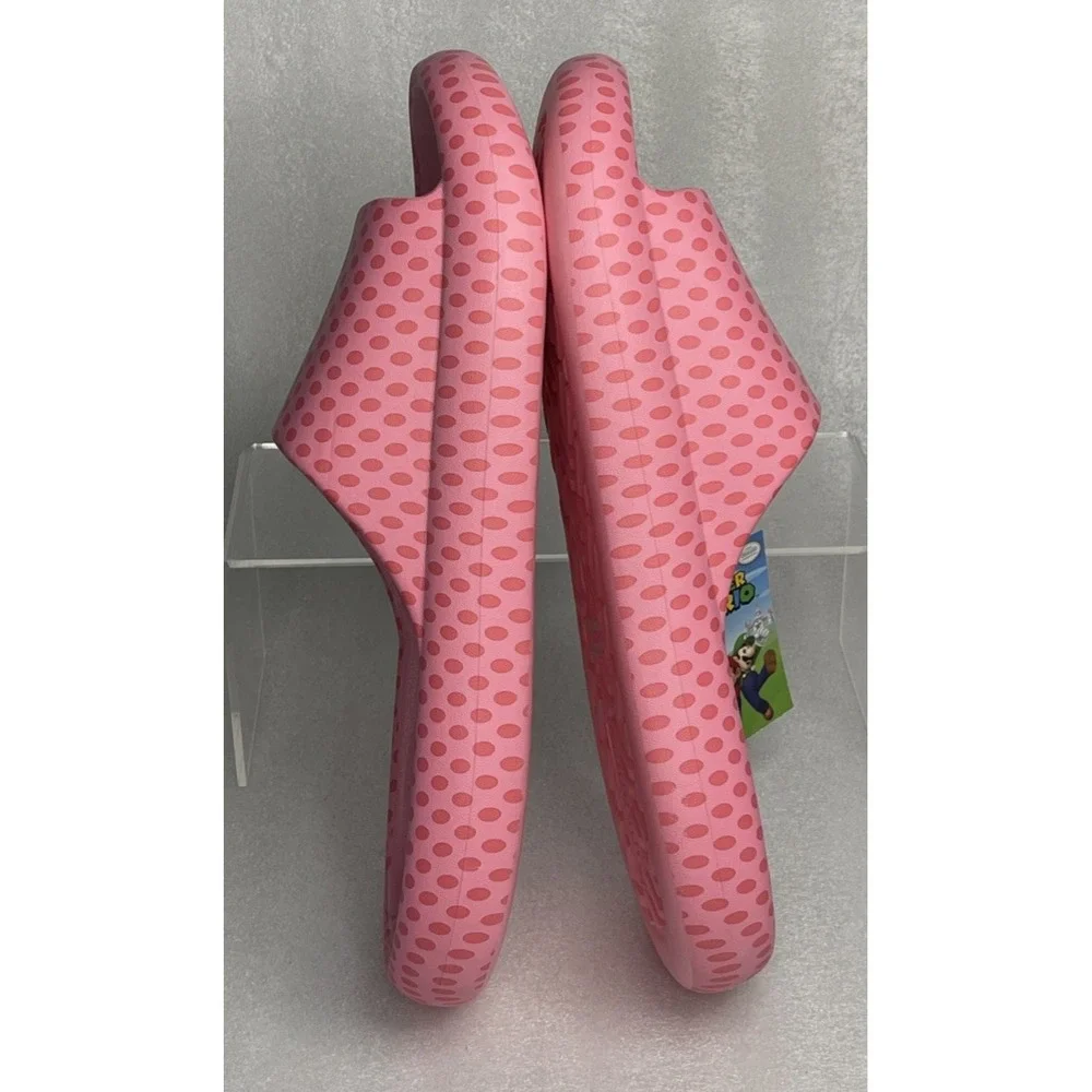 Ground Up Princess Peach Slides Slip On Pink Sandals Super Mario Women's Size 11